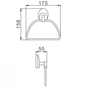 Полотенцедержатель FRAP F1604-2