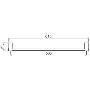 Полотенцедержатель FRAP двойной 600 F1809