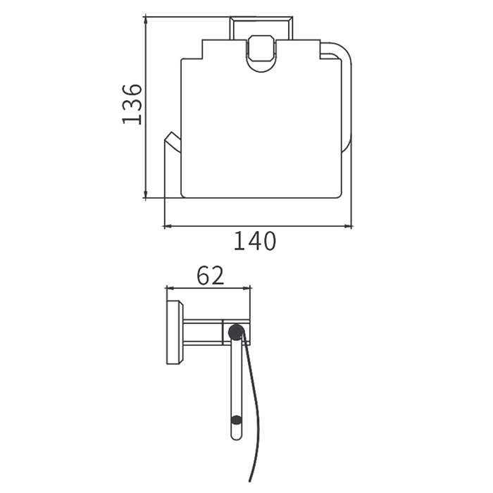 Бумагодержатель GAPPO G3803