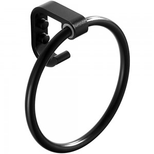 Полотенцедержатель "кольцо", чёрный LEDEME L5504
