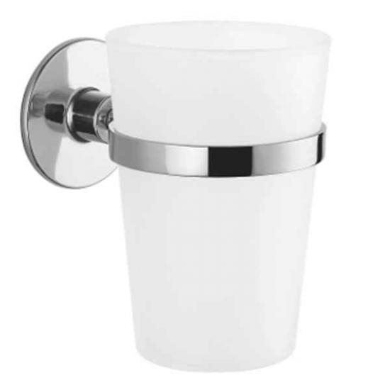 Стакан одинарный настенный (пластмасса) самокл.LEDEME L5706