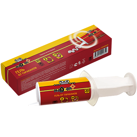 Гель шприц от тараканов 20мл NADZOR 107403