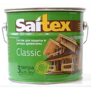Деревозащитное средство Saitex Classic Бесцветный 3л