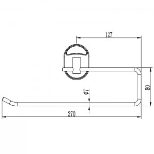 Держатель для бумажного полотенца LEDEME L1903-2