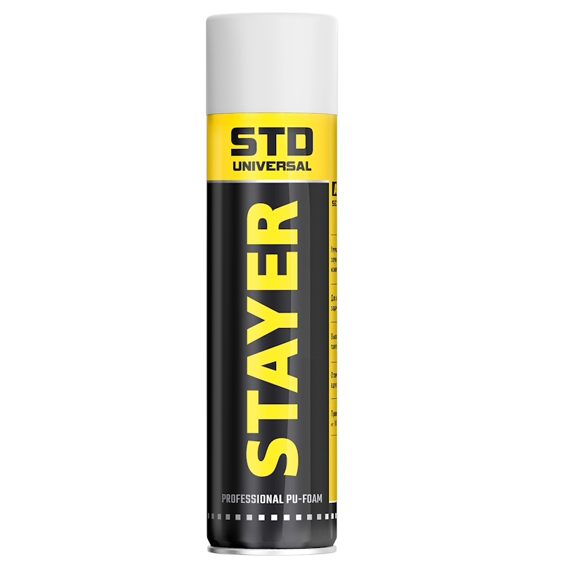 Пена монтажная всесезон STAYER BlackMAX 500мл 41130