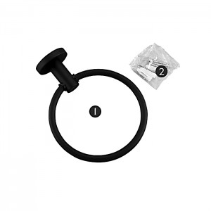 Полотенцедержатель черный FRAP F30204