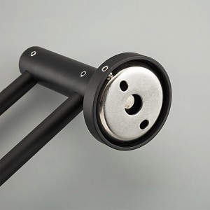 Полотенцедержатель двойной черный FRAP F30209