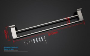 Полотенцедержатель двойной 600 мм GAPPO G1709