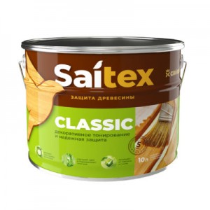 Деревозащитное средство Saitex Classic Белый 1л