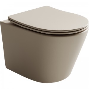 Унитаз подвесной Balearica Rimless (цвет Капучино Матовый), глуб.смыв, с крепеж. для полн. CN6000MC