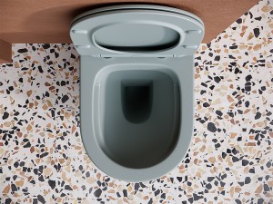 Унитаз подвесной Balearica Rimless (цвет Антрацит Матовый), глубокий смыв CN6000MH