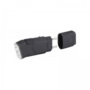 Фонарь ручной SDA10M ЭРА (акк.R6 Ni-MH) 3св/д, черный/резина, вилка 220V, BL