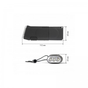 Фонарь ручной SDA10M ЭРА (акк.R6 Ni-MH) 3св/д, черный/резина, вилка 220V, BL
