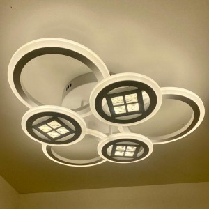 Люстра светодиодная LI8860/3+3 WH RGB 144W+8W(RGB) Пульт Диммер