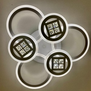 Люстра светодиодная LI8860/3+3 WH RGB 144W+8W(RGB) Пульт Диммер