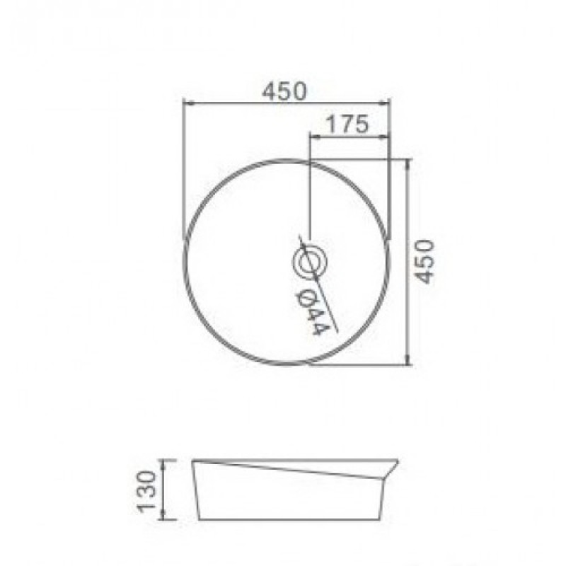 Раковина керамическая накладная белая Gappo GT101