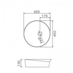 Раковина керамическая накладная белая Gappo GT101