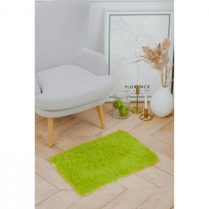 Коврик для ванны 40*60см "Пушистик" прямоугольный фисташковый