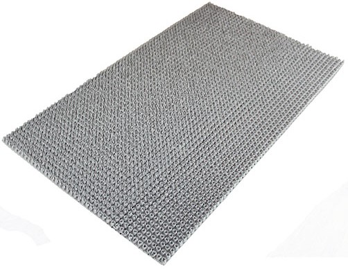 Коврик придверный 45*60см*12мм "Травка" щетинистый Серый 705