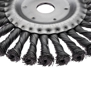 Корщетка для УШМ 180мм радиальная, витая YIDA T393043