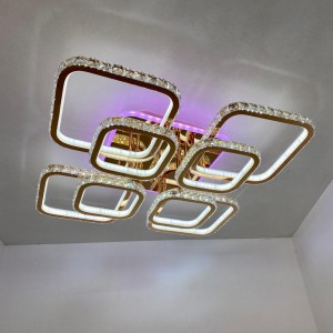 Люстра светодиодная DK5820/4+4F FGD RGB 408W+10W(RGB)