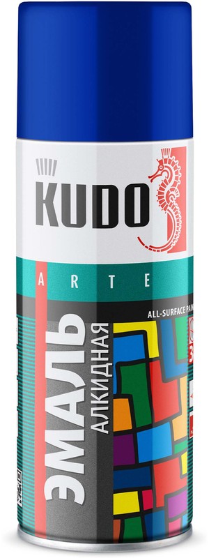 Эмаль аэрозоль СИНЯЯ универсальная 520мл KUDO KU-1011