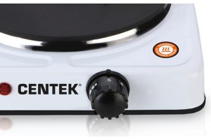 Плитка электрическая Centek CT-1506 (белый) 1конф ЧУГУН 155мм, 1000Вт, индикатор работы