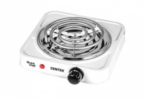 Плитка электрическая Centek CT-1508 (белая) 1конфорка ТЭН 140мм, 1000Вт, индикатор работы