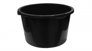 Таз строительный круглый 60 л черный