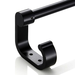 Полотенцедержатель одинарный, черный LEDEME L5501