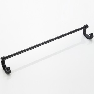 Полотенцедержатель одинарный, черный LEDEME L5501