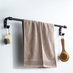 Полотенцедержатель одинарный, черный LEDEME L5501