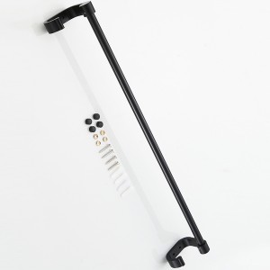 Полотенцедержатель одинарный, черный LEDEME L5501