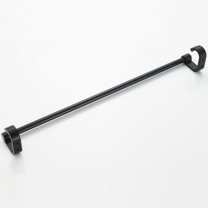 Полотенцедержатель одинарный, черный LEDEME L5501