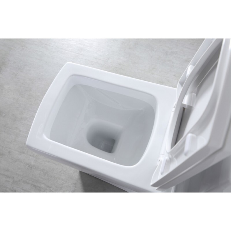 Унитаз моноблок SM9006A, сиденье ДП (с гофрой и подводкой) EvaGold