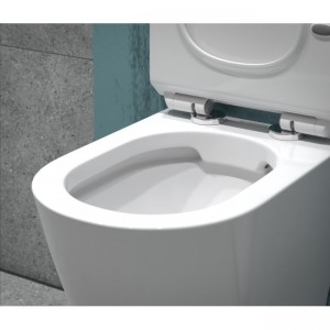 Унитаз подвесной K47, безободковый, сиденье ДП, крепления EvaGold