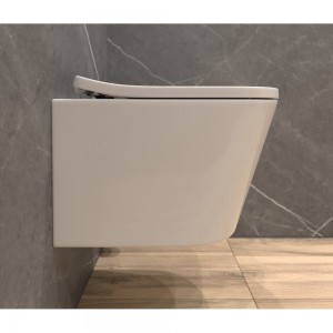 Унитаз подвесной K50, безободковый, сиденье ДП, крепления EvaGold