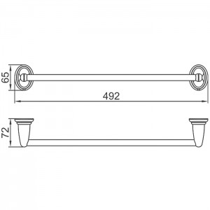 Полотенцедержатель одинарный L1501