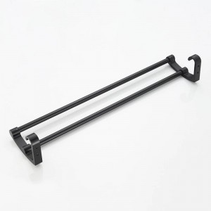 Полотенцедержатель двойной, чёрный LEDEME L5509