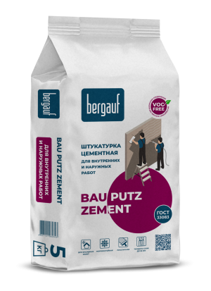 Штукатурка цементная Bergauf Bau Putz Zement 5кг