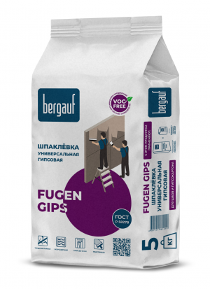 Шпаклевка универсал. на гипсовой основе Bergauf Fugen Gips 5кг