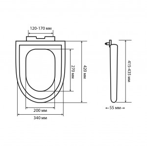 Сиденье для унитаза Articplast микролифт Р07