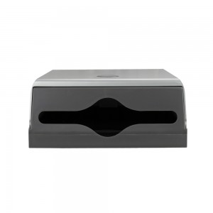 Диспенсер GFmark для бумажного полотенца с ключом СЕРЫЙ с ГЛАЗКОМ - капля, пластиковый. Под Z и V