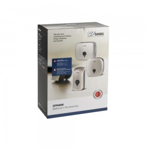 Диспенсер GFmark для бумажного полотенца с ключом СЕРЫЙ с ГЛАЗКОМ - капля, пластиковый. Под Z и V