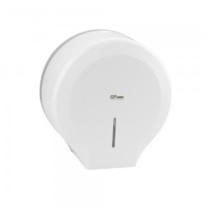 Диспенсер GFmark для туалетной бумаги - барабан ПРЕМИУМ, пластиковый, БЕЛЫЙ с глазком