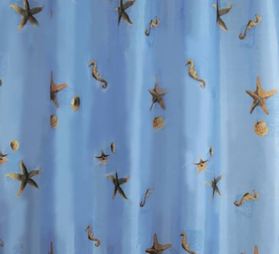 Штора "Vilina" для ванной 180х180см Звезды полиэстер 1364-1 (66660) мешочек