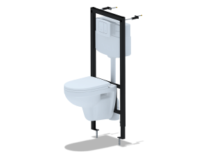 Инсталяции с унитазом,крышкой,клавишей белой,овальн.WN1110