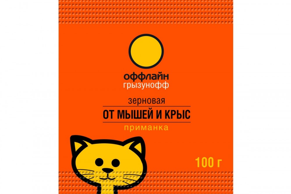 Зерновая приманка ГРЫЗУНОФФ 100 гр в пакете арт. GR01030031, GR10360021