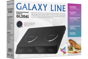 Плитка индукционная Galaxy LINE GL 3061 3400 Вт, регулировка температуры в диапазоне от 80-240