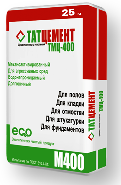 Цемент ТМЦ-400 ТАТЦЕМЕНТ 25кг